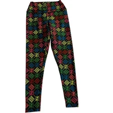 Zumba Dance Shake Leggings Colorful Logo Print Fitness Workout Athleisure