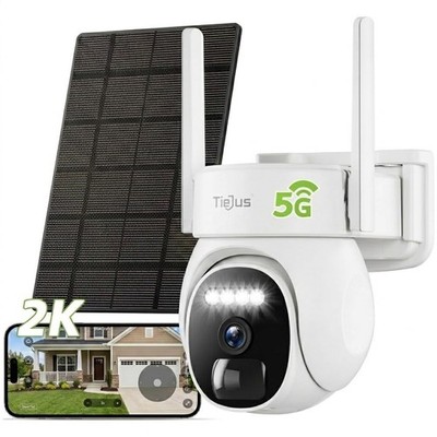 2.4G/5G Solar Security Cameras Wireless Outdoor, 2K Camera for Home Security,...