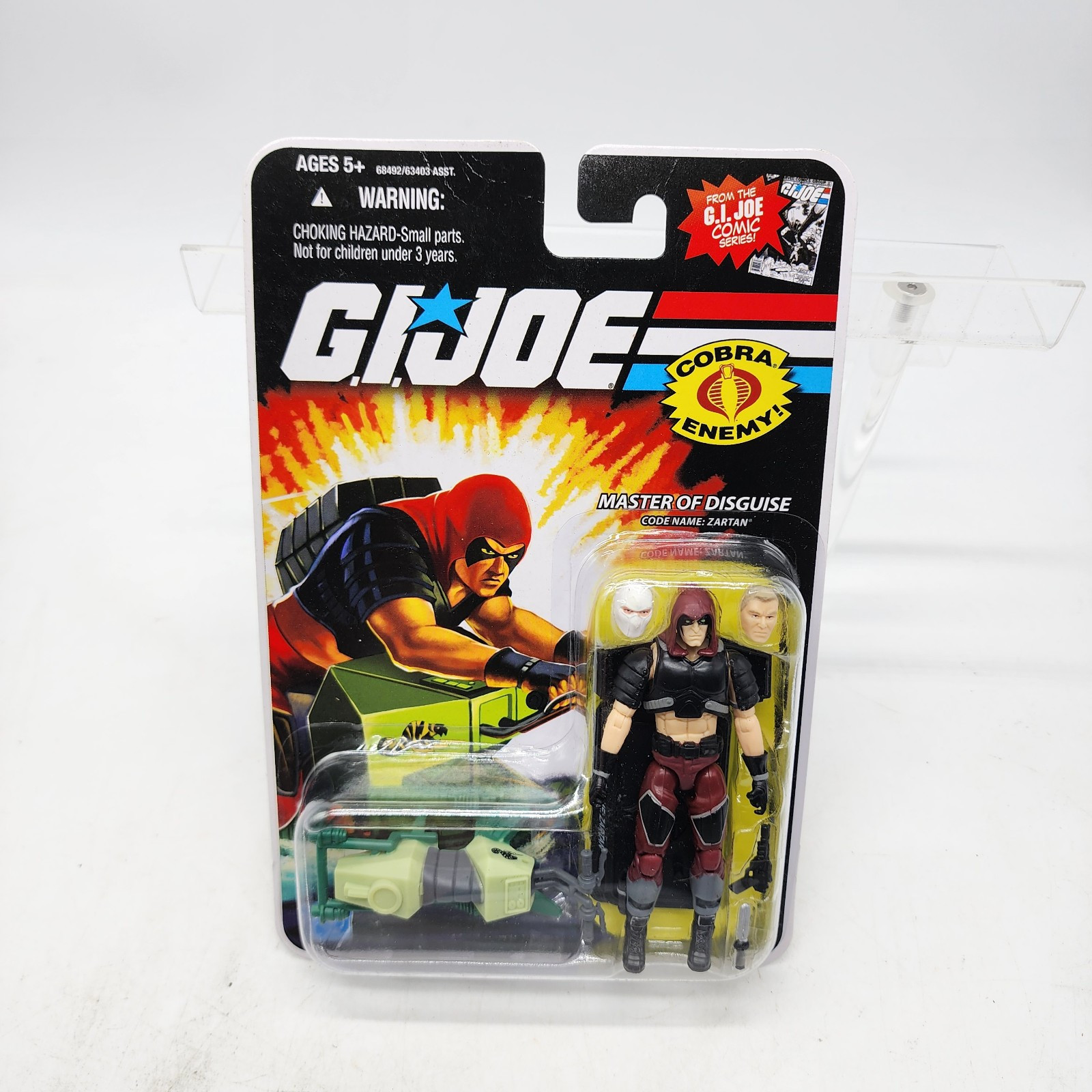 GI Joe 2008 Action Figure Master of Disguise Zartan Cobra Enemy Hasbro