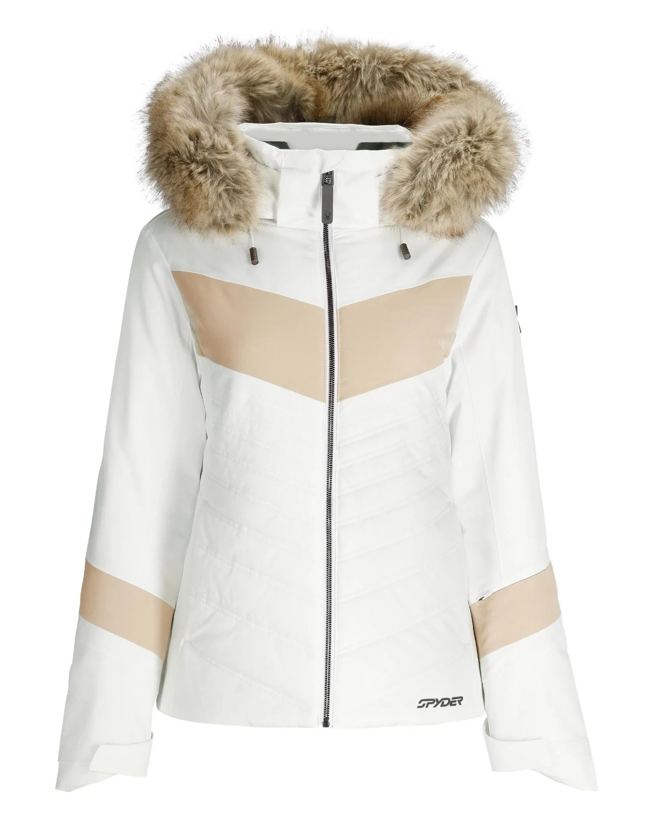 Women's SPYDER Primrose Insulated Ski Snow Jacket WHITE
