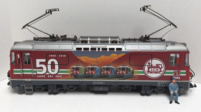 LGB G-GAUGE 28443 50TH ANNIVERSARY - RhB Ge 4/4 II ELECTRIC LOCOMOTIVE. NO BOX