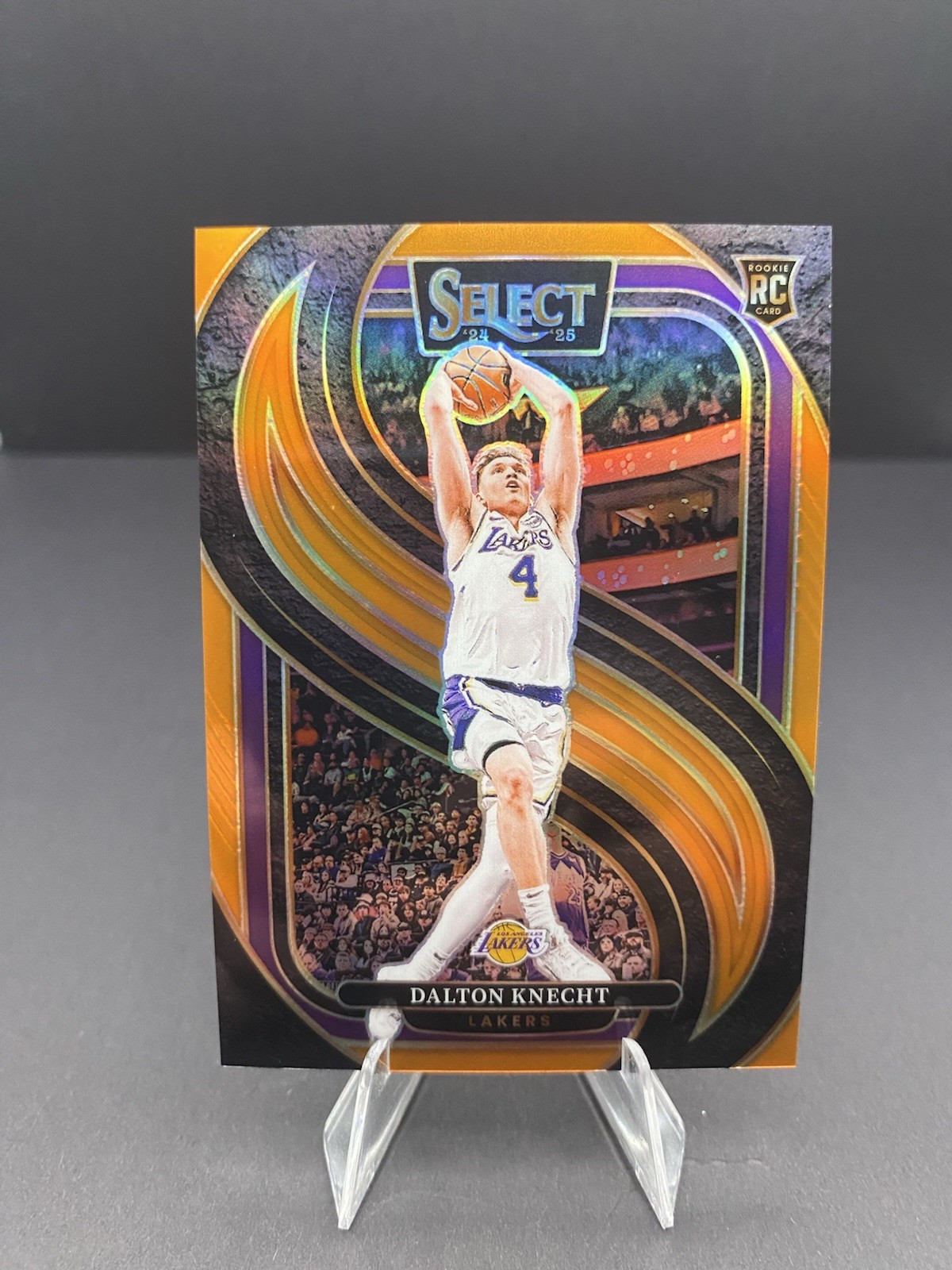 2024-25 Panini Select - Premier Level Dalton Knecht #186 Orange Prizm /65 (RC)