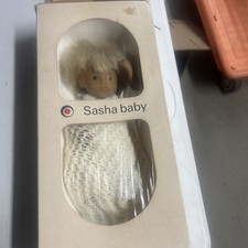 Adorable Vintage Boxed Trendon Sasha Serie Baby Boy Doll 4-503 Sealed 11”