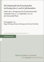 Die PopularitäT Des FranzöSischen Im Europa Des 17. Und 18. Jahrhunderts | Buch