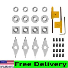 35PCS Carbide Lathe Tools Carbide Inserts for Wood Lathe Turning Tool,Include...