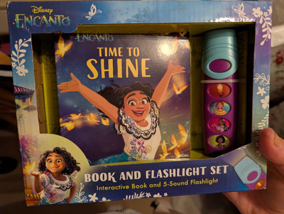 Disney Encanto: Time to Shine Book and 5-Sound Flashlight Set With Battery MHB88