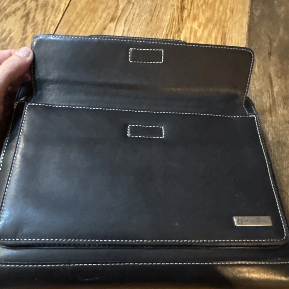 Franklin Covey Cuero Planificador 7 Anillos Negro Cremallera Planificador Manijas 29266.117 De Colección Foto 3 de 4