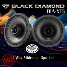 BLACK DIAMOND Dia-XT6 6.5" 2-Way Midrange Speaker 4-Ohm 450W