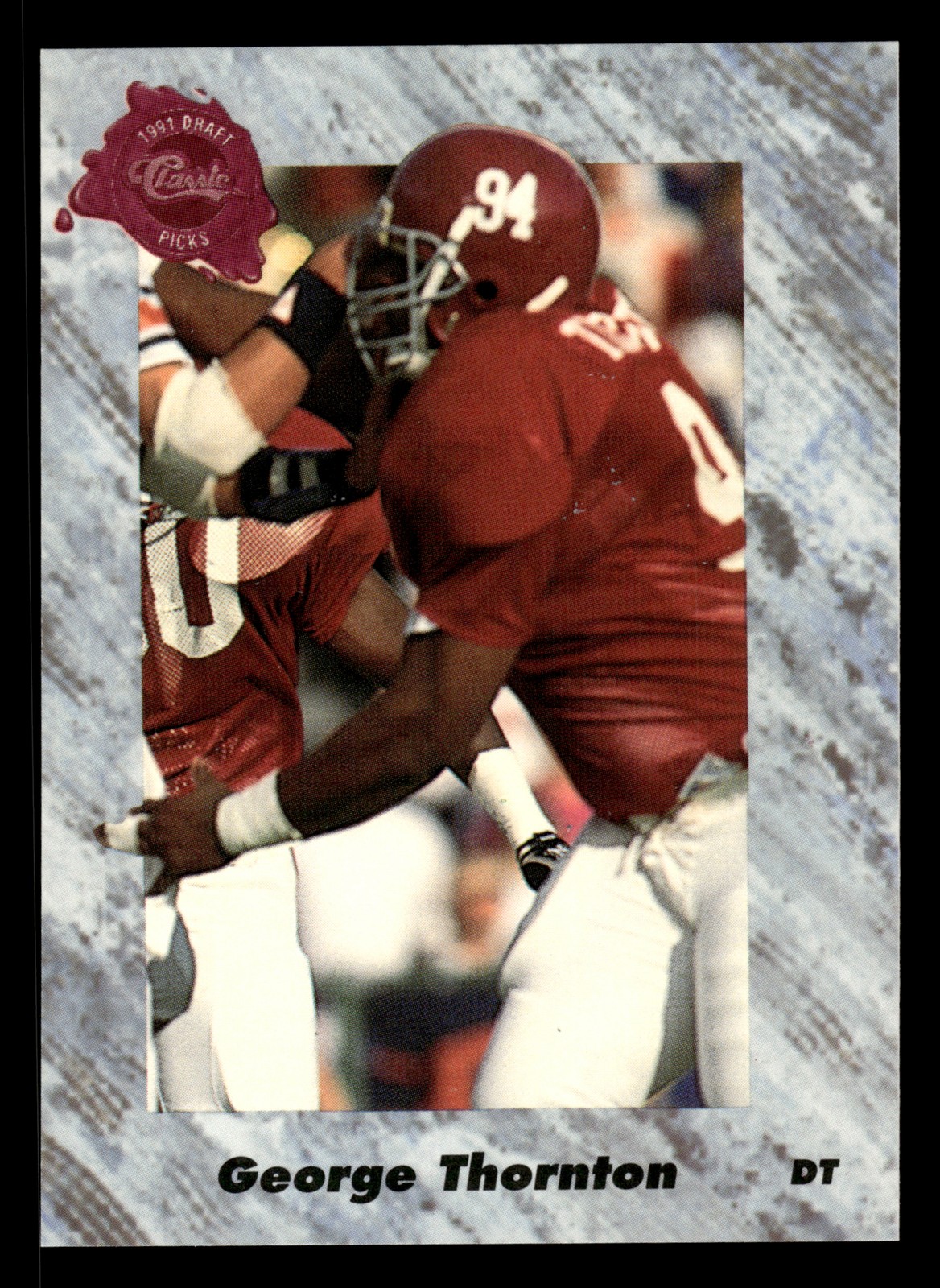 George Thornton 1991 Classic Four Sport #132 San Diego Chargers