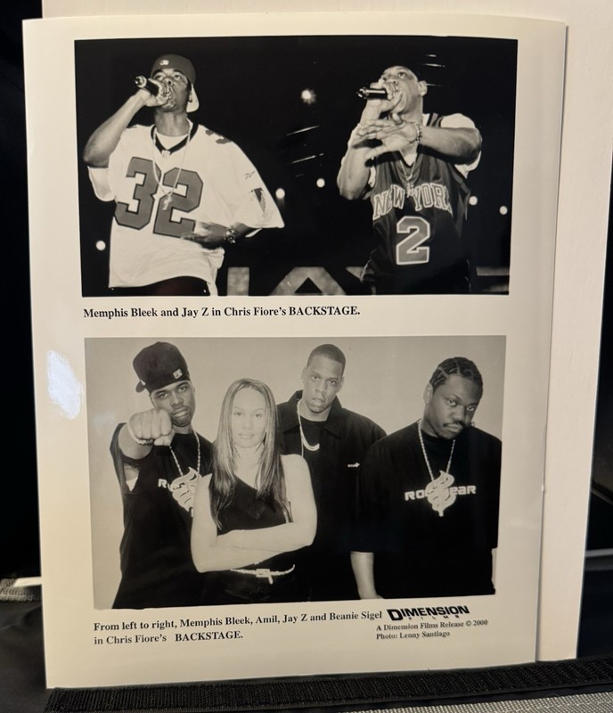 Jay-Z Memphis Bleek BACKSTAGE Vintage Roc-A-fella promo press photo Amil & Sigel