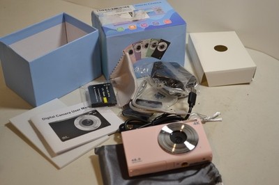 Digital Camera 4K 48.0 Mega Pixels w/Manual, 2Batteries, Memory Card PINK