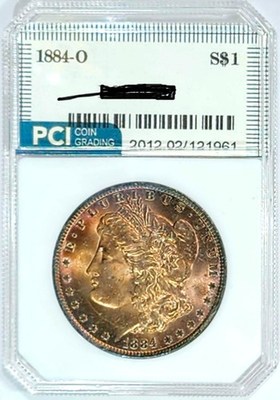 #ad 1884 O Gem BU Morgan Dollar Stunning Toned Superb PQ Coin $319.00