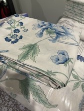 1200 Matouk Italy NWT 3pc Queen Duvet Set 100 Linen Simone Sea Standard Shams