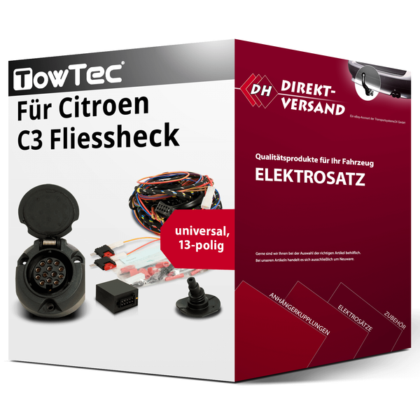 für Citroen C3 Fliessheck IV Typ Cc/Cb Elektrosatz 13Polig Universell Neu-image