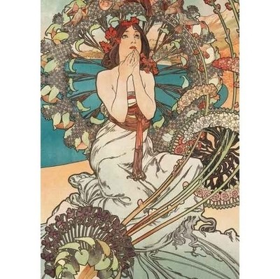 Alphonse Much Postkarte Alphonse Mucha Monaco Monte Carlo 189 Made Germany 7a