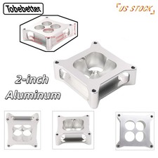 New 2-inch Aluminum Machined Carburetor 4150 Cnc Spacer Bore 4 Port Square Slr