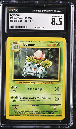 Ivysaur graded CGC 8.5 for sale on eBay