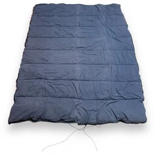 Vintage Coleman Canvas Flannel Camping Sleeping Bag 78” Plaid Lining Missing Zip