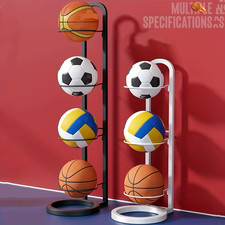 Indoor Sports Ball Storage Rack Basketball Football Volleyball Holder Organizer