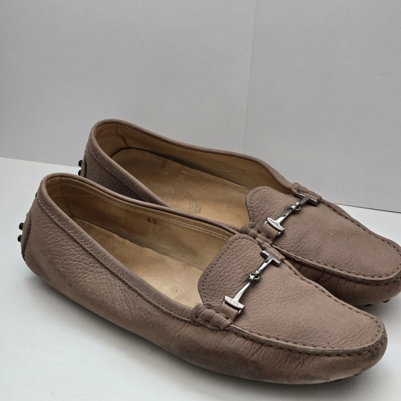 TOD’S TOD's Penny mocassini donna taglia EU 40 pelle ciottolata marrone chiaro