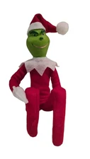 Bend and Pose Christmas Green Monster Elf Grouch on The Couch Christmas Elf D...