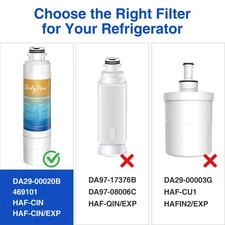 6-Pack RedyPure NSF Certified Refrigerator Water Filter for Samsung HAF-CIN/EXP