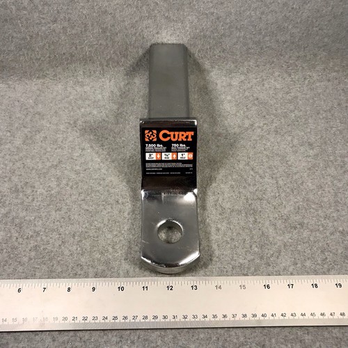 CURT Ball Mount 45290 Class 3 With 2" Shank 7,500 lbs 0.75" Rise 2" Drop Chrome - Picture 2 of 11