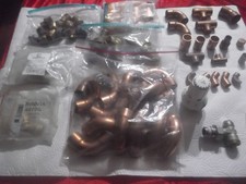 Kupferfitting Lötfittings Kupfer,  Konvolut, Altmetall, Edelstahl, Thermostat