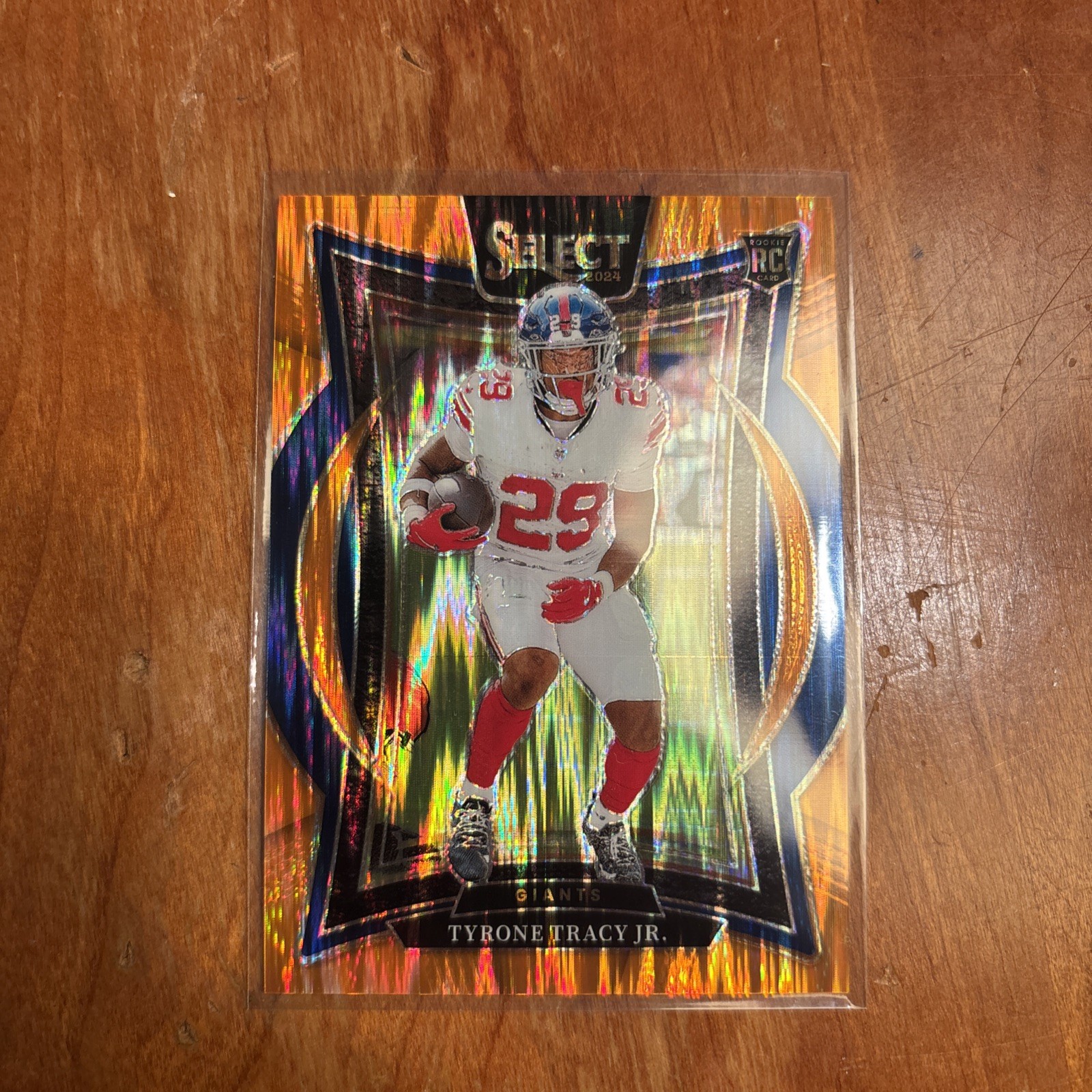 2024 Select Concourse Level Tyrone Tracy Jr. RC #61 Orange Prizm Shock /499