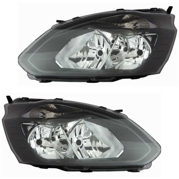 Halogen Scheinwerfer Set H7 Schwarz FüR Ford Transit Custom Kasten Tourneo Bus-image