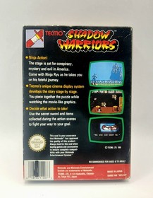Shadow Warriors Ninja Gaiden Nintendo NES Vintage 1991 Tecmo Retro PAL Boxed
