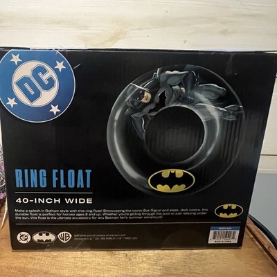 Batman 40'' Inflatable Pool Ring Float for Pool, Beach, Lake Water Play, Ages 8+