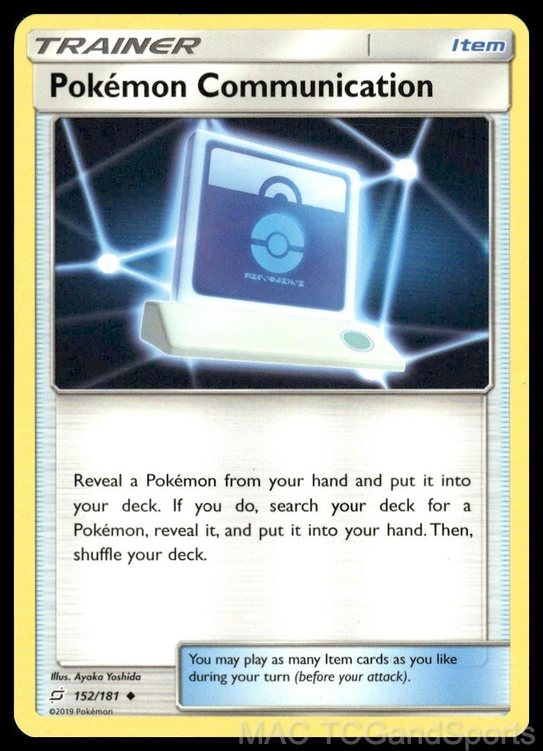 Pokemon Communication 152/181 Team Up Pokemon TCG LP