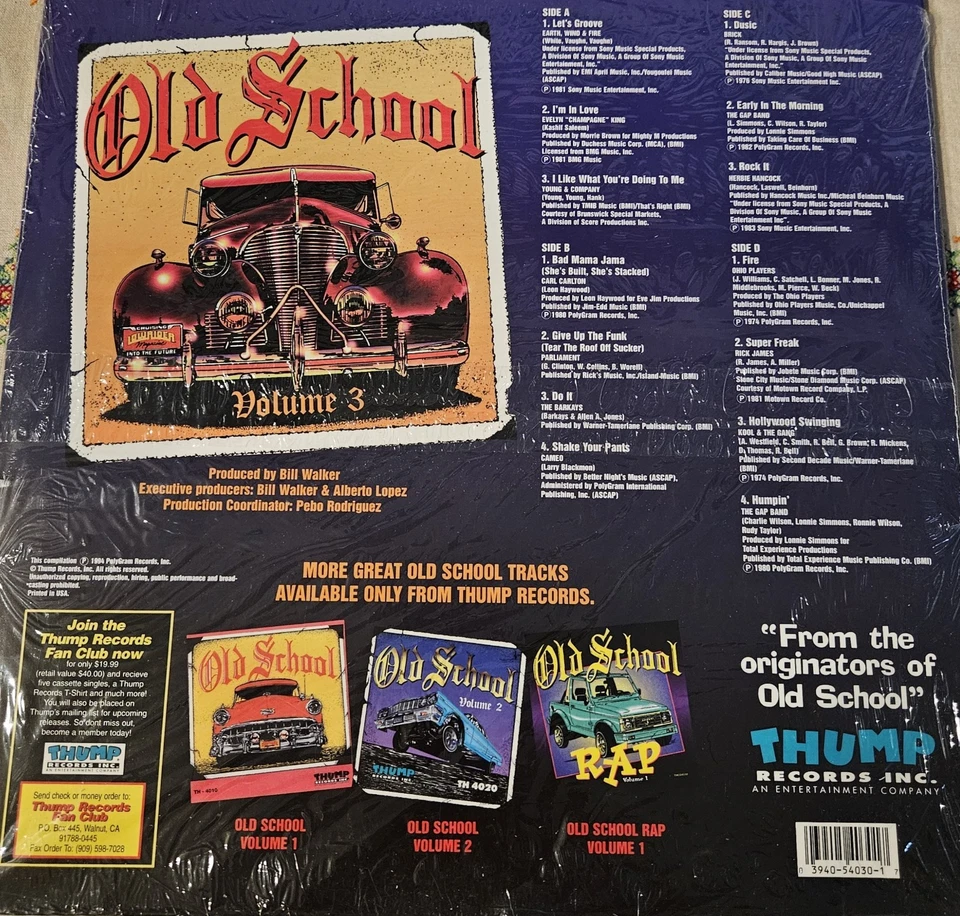 Lowrider Old School Volume 3 Double 2 LP 1994 Thump Records 1st Press THLP4030 - Image 2 of 4
