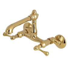 Kingston Brass KS722.BL English Country 1.8 GPM Widespread Bridge - Brass