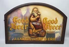 Vintage Good Beer Good Cheer Wooden Beer Pub/ Tavern Sign Bar Wall 23X15”
