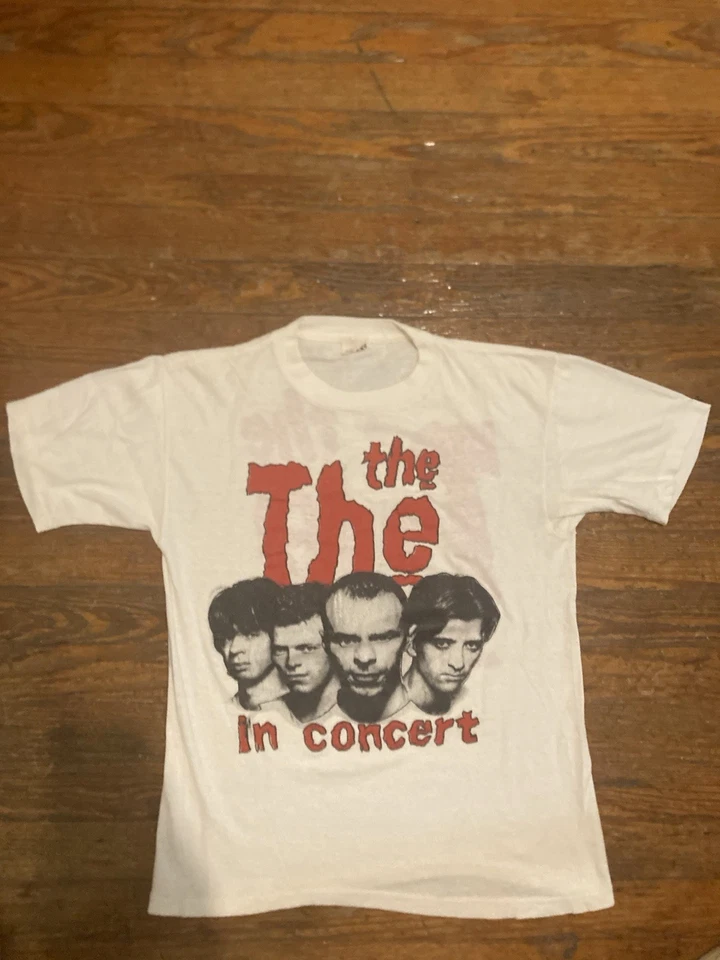 Camisa The Matt Johnson banda vintage puntada única New Order Smiths punk gótico Foto 3 de 4