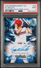 2025 Bowman Draft Sapphire Edition Selections Auto Eli Willits #EW PSA 9
