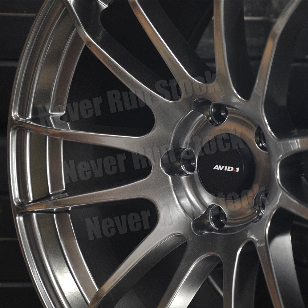 AVID.1 AV-20 18x8.5 18x9.5 STAGGERED 5x114.3 HYPER BLACK 12 SPOKES