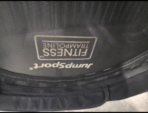 JumpSport 350 Indoor Lightweight 39" Fitness Trampoline, Black with White Frame