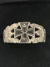 Vintage rare sterling silver 1914 Cross Ring Size  11 And Half