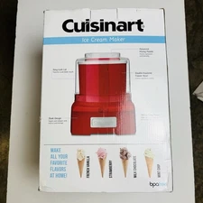 Cuisinart ICE-21RP1 1.5 Quart Frozen Yogurt Ice Cream Sorbet Maker, Red  NOB.