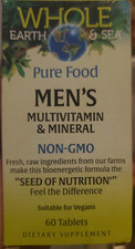 Whole Earth  Sea Men  s Multivitamin Mineral Whole Food Formula 60 Tablets
