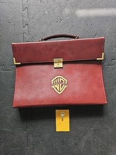 Vintage Hazel Leather Document Organizer Burgundy Portfolio Warner Chappell 