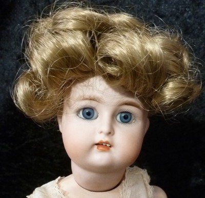 7'' / 18cm PUPPENPERÜCKE FÜR ANTIKE PUPPE, PUPPENHAAR, PUPPENPERÜCKE, VINTAGE PERÜCKE