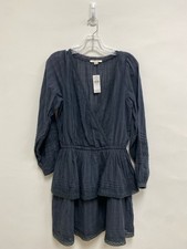 American Eagle Size M Charcoal V Neck Gauze Ladies Dress