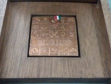 MEXICO 1968 OLYMPIC GAMES PARTICIPATION MEDAL IN ORIGINAL HINGED WOODEN CASE