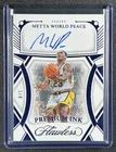 METTA WORLD PEACE 2023-24 PANINI FLAWLESS #PI-MWP PREMIUM INK AUTO BLUE 1/8