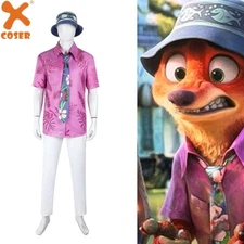 Zootopia 2 Nick Wilde Cosplay Costume Disney Uniforms Halloween Party Outfits