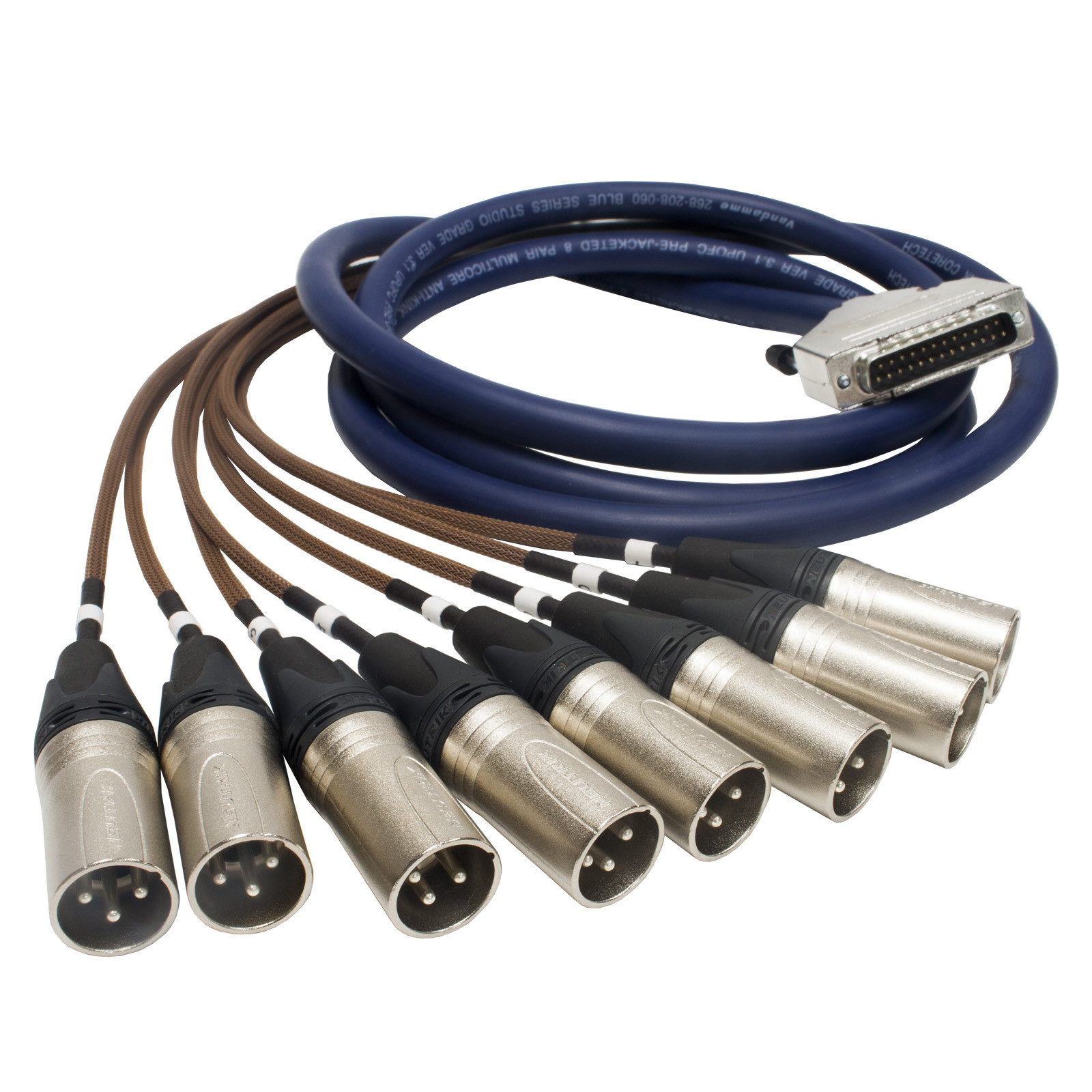 25 Pin D Sub do męskiego XLR Serial db-25 Van Damme Techflex Kolorowy oplot Tani, gwarancja jakości